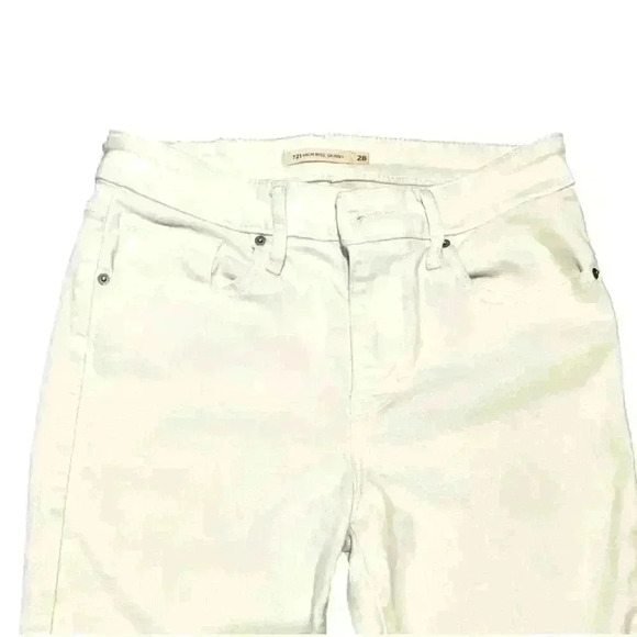 Levi's Jean, High-Rise Skinny White Sz 28. - Picture 2 of 3